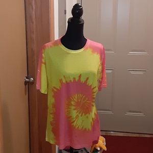 XL Tye Dye TShirt yellow pops